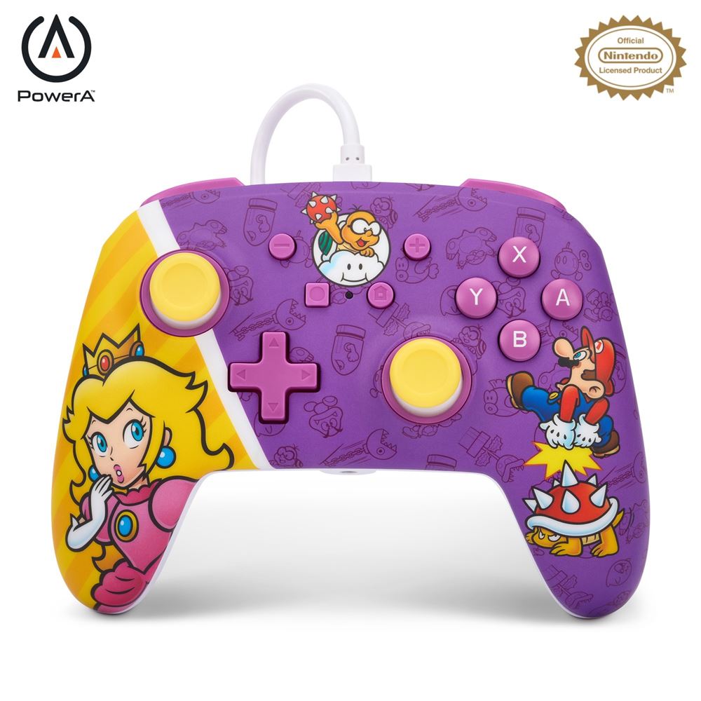 Manette filaire PowerA  Princess Peach Battle